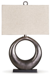 Coral Furniture - Ashley Furniture - Saria Lighting - Table Lamp (Set of 2) / Antique Silver Finish - L207394X2