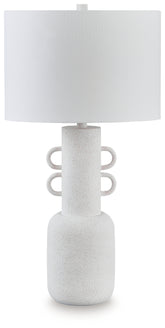 Coral Furniture - Ashley Furniture - Perringhill Lighting - Metal Table Lamp (1/CN) / Distressed White - L207504