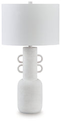 Coral Furniture - Ashley Furniture - Perringhill Lighting - Metal Table Lamp (1/CN) / Distressed White - L207504