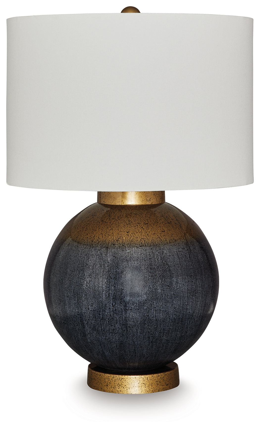 Coral Furniture - Ashley Furniture - Adara Lighting - Metal Table Lamp (1/CN) / Blue/Gold Finish - L207564