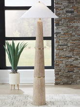 Coral Furniture - Ashley Furniture - Gasparleigh Lighting - Poly Floor Lamp (1/CN) / Brown/Gold Finish - L235811