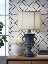 Coral Furniture - Ashley Furniture - Morvanford Lighting - Poly Table Lamp (1/CN) / Antique Black - L235834