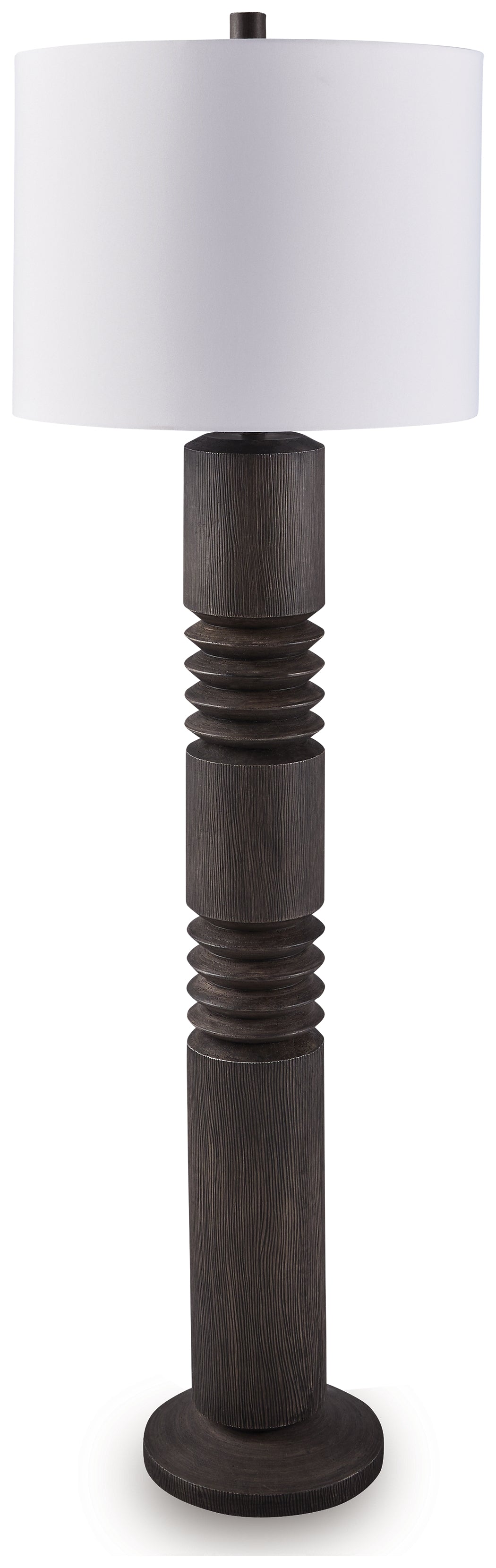 Coral Furniture - Ashley Furniture - Fainwell Lighting - Poly Floor Lamp (1/CN) / Distressed Black - L235861