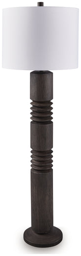 Coral Furniture - Ashley Furniture - Fainwell Lighting - Poly Floor Lamp (1/CN) / Distressed Black - L235861