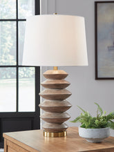 Coral Furniture - Ashley Furniture - Jyllyard Lighting - Poly Table Lamp (1/CN) / Brown/Gold Finish - L235944