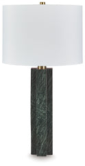Coral Furniture - Ashley Furniture - Keegan Lighting - Marble Table Lamp (1/CN) / Green - L429084
