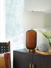 Coral Furniture - Ashley Furniture - Farberman Lighting - Glass Table Lamp (1/CN) / Amber - L430864