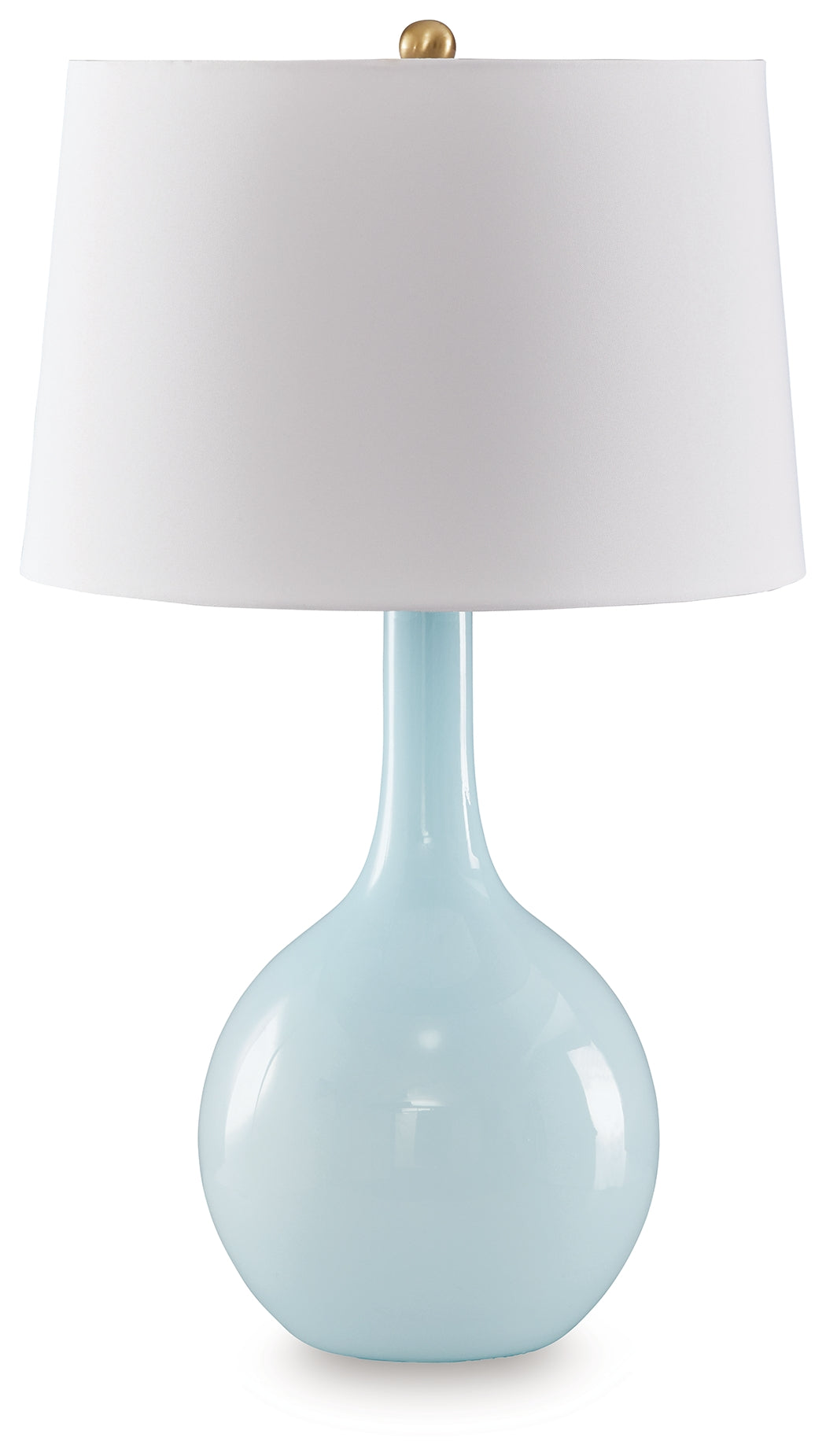 Coral Furniture - Ashley Furniture - Rylanton Lighting - Glass Table Lamp (1/CN) / Aqua - L430874