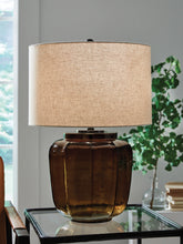 Coral Furniture - Ashley Furniture - Bainmore Lighting - Glass Table Lamp (1/CN) / Amber - L430914