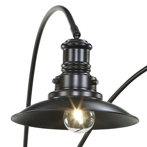 Coral Furniture - Ashley Furniture - Sheriel Lighting - Metal Arc Lamp (1/CN) / Black - L725059