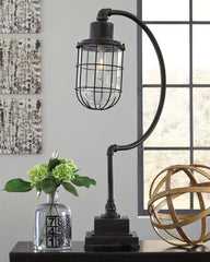 Coral Furniture - Ashley Furniture - Jae Lighting - Metal Desk Lamp (1/CN) / Antique Black - L734232