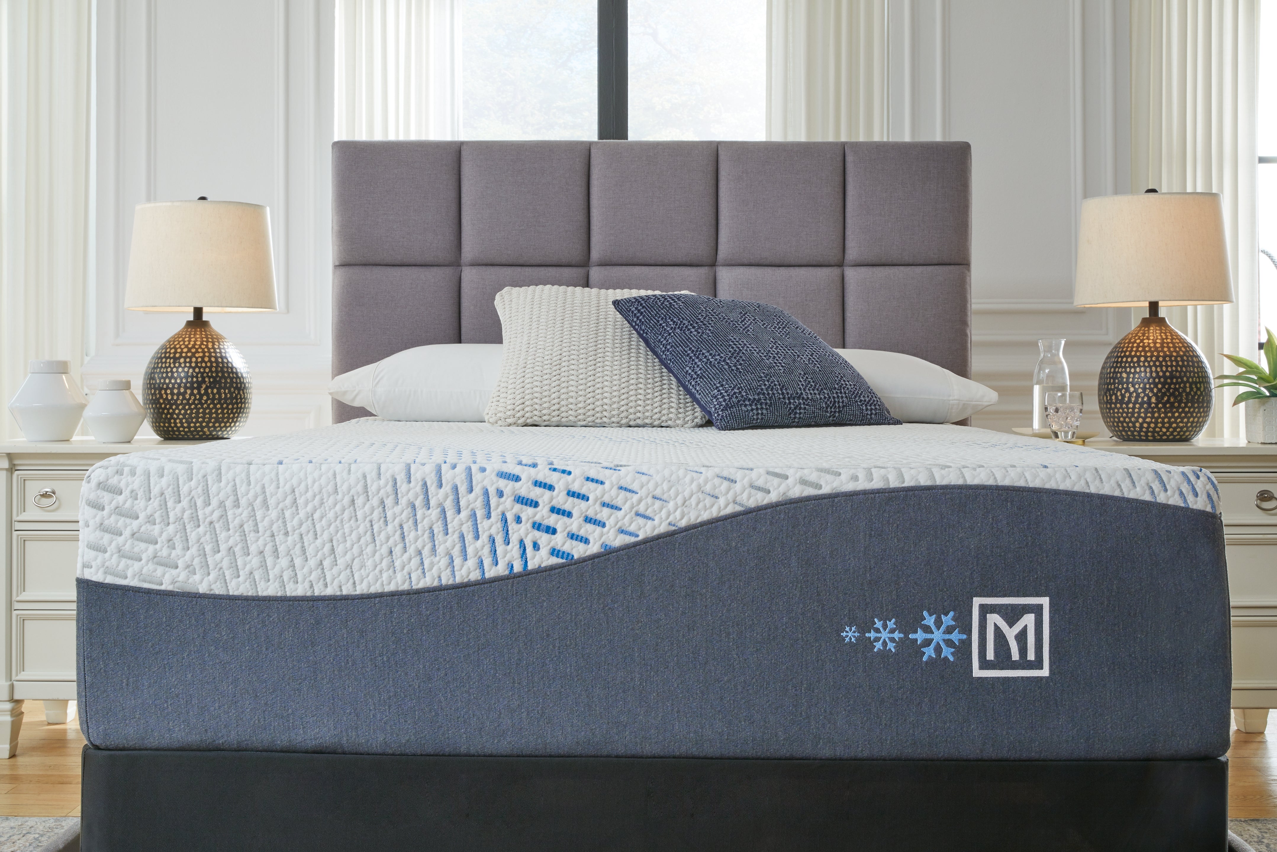 Coral Furniture - Ashley Furniture - Millennium Luxury Plush Gel Latex Hybrid Mattresses - California King / White - M50851