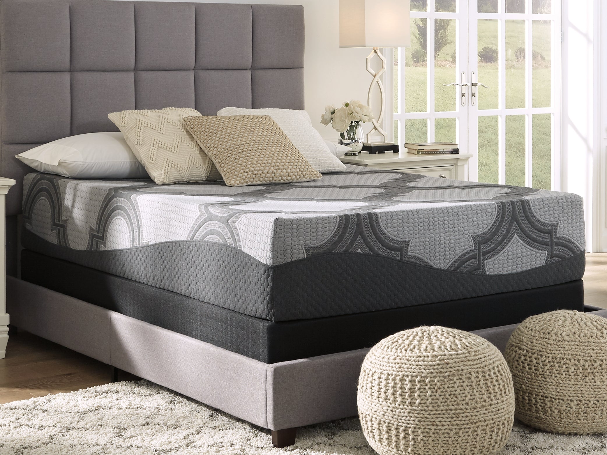 Coral Furniture - Ashley Furniture - 1100 Series Mattresses - Twin XL / Gray - M52671