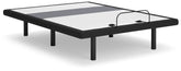 Coral Furniture - Ashley Furniture - Best Base with Lumbar and Audio Queen Adjustable Base - Queen Adjustable Base / Charcoal Gray - M5X532
