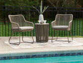 Coral Furniture - Ashley Furniture - Majors Beach Outdoor - Chairs w/CUSH/Table Set (3/CN) - PCP321-050