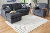 Coral Furniture - Ashley Furniture - Lambworth Rug - 7'10" x 10' Rug / Gray/Cream - R405341
