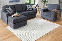 Coral Furniture - Ashley Furniture - Lambworth Rug - 7'10" x 10' Rug / Gray/Cream - R405341