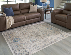 Coral Furniture - Ashley Furniture - Barkham Rug - 5'3" x 7' Washable Rug / Multi - R405552