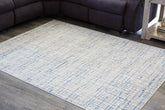 Coral Furniture - Ashley Furniture - Beckfille Rug - 5' x 7' Rug / Blue/Gray/Cream - R405962