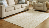 Coral Furniture - Ashley Furniture - Ardenville Rug - 5' x 7'1" Washable Rug / Tan/Cream - R406212