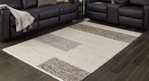 Coral Furniture - Ashley Furniture - Barus Rug - 8' x 10' Rug / Beige/Brown/Gray - R406401