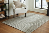 Coral Furniture - Ashley Furniture - Jossen Rug - 5' x 7' Rug / Ivory/Gray - R406832