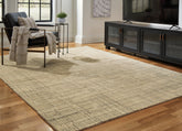 Coral Furniture - Ashley Furniture - Janston Rug - 8' x 10' Rug / Ivory/Gray/Tan - R406861
