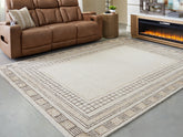 Coral Furniture - Ashley Furniture - Idaman Rug - Medium Rug / Taupe/Brown - R407292