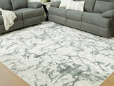 Coral Furniture - Ashley Furniture - Tobinbury Rug - Washable 5' x 7' Area Rug / Gray - R407422