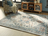 Coral Furniture - Ashley Furniture - Wallney Rug - 5' x 7' Area Rug / Multi - R407492