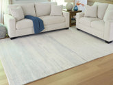 Coral Furniture - Ashley Furniture - Genemost Rug - 5' x 7' Area Rug / Ivory/Blue - R407842