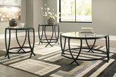 Coral Furniture - Ashley Furniture - Tarrin Table (Set of 3) - Occasional Table Set (3/CN) / Black - T115-13
