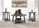 Coral Furniture - Ashley Furniture - Caitbrook Table (Set of 3) - Occasional Table Set (3/CN) / Gray - T188-13