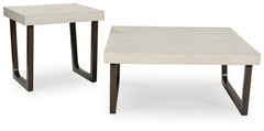 Coral Furniture - Ashley Furniture - Westenfort Table (Set of 2) - Occasional Table Set (Set of 2) / Espresso/Gray - T202-12