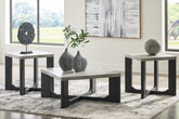 Coral Furniture - Ashley Furniture - Sharstorm Table (Set of 3) - Occasional Table Set (3/CN) / Two-tone Gray - T251-13