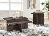 Coral Furniture - Ashley Furniture - Zendex Table (Set of 2) - Occasional Table Set (Set of 2) / Brown - T304-12