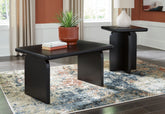 Coral Furniture - Ashley Furniture - Mitchalli Table (Set of 2) - Occasional Table Set (Set of 2) / Black - T313-12