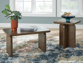 Coral Furniture - Ashley Furniture - Shawbeck Table (Set of 2) - Occasional Table Set (Set of 2) / Medium Brown - T315-12