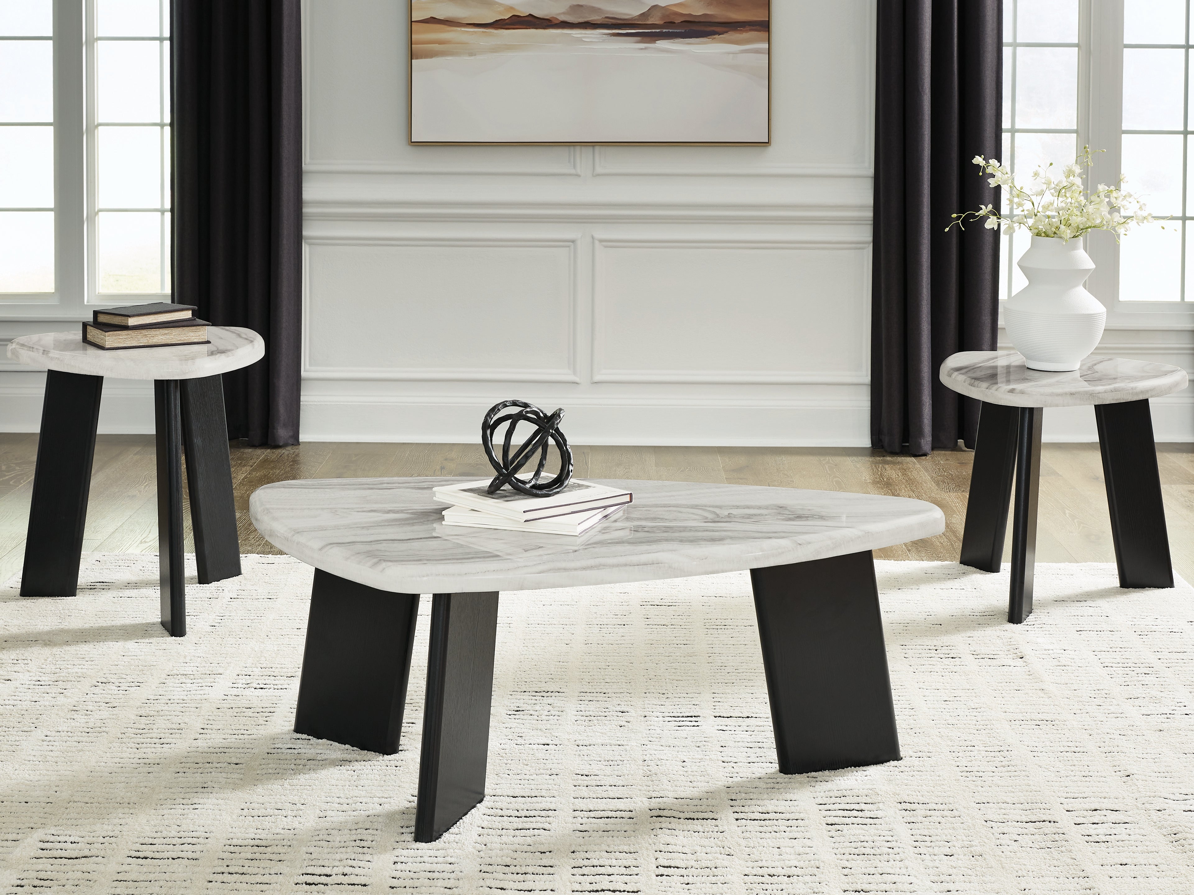 Coral Furniture - Ashley Furniture - Lilyberg Table (Set of 3) - Occasional Table Set (3/CN) - T389-13