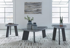 Coral Furniture - Ashley Furniture - Bluebond Table (Set of 3) - Occasional Table Set (3/CN) / Gray - T390-13
