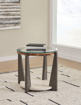 Coral Furniture - Ashley Furniture - Frazwa End Table - Round End Table / Multi - T432-6
