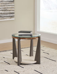 Coral Furniture - Ashley Furniture - Frazwa End Table - Round End Table / Multi - T432-6