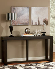 Coral Furniture - Ashley Furniture - Watson Sofa/Console Table - Sofa Table / Dark Brown - T481-4