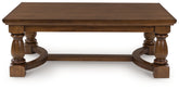 Coral Furniture - Ashley Furniture - Sturlayne Coffee Table - Rectangular Cocktail Table / Brown - T609-1