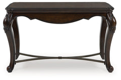 Coral Furniture - Ashley Furniture - Maylee Sofa Table - Sofa Table / Dark Brown - T617-4