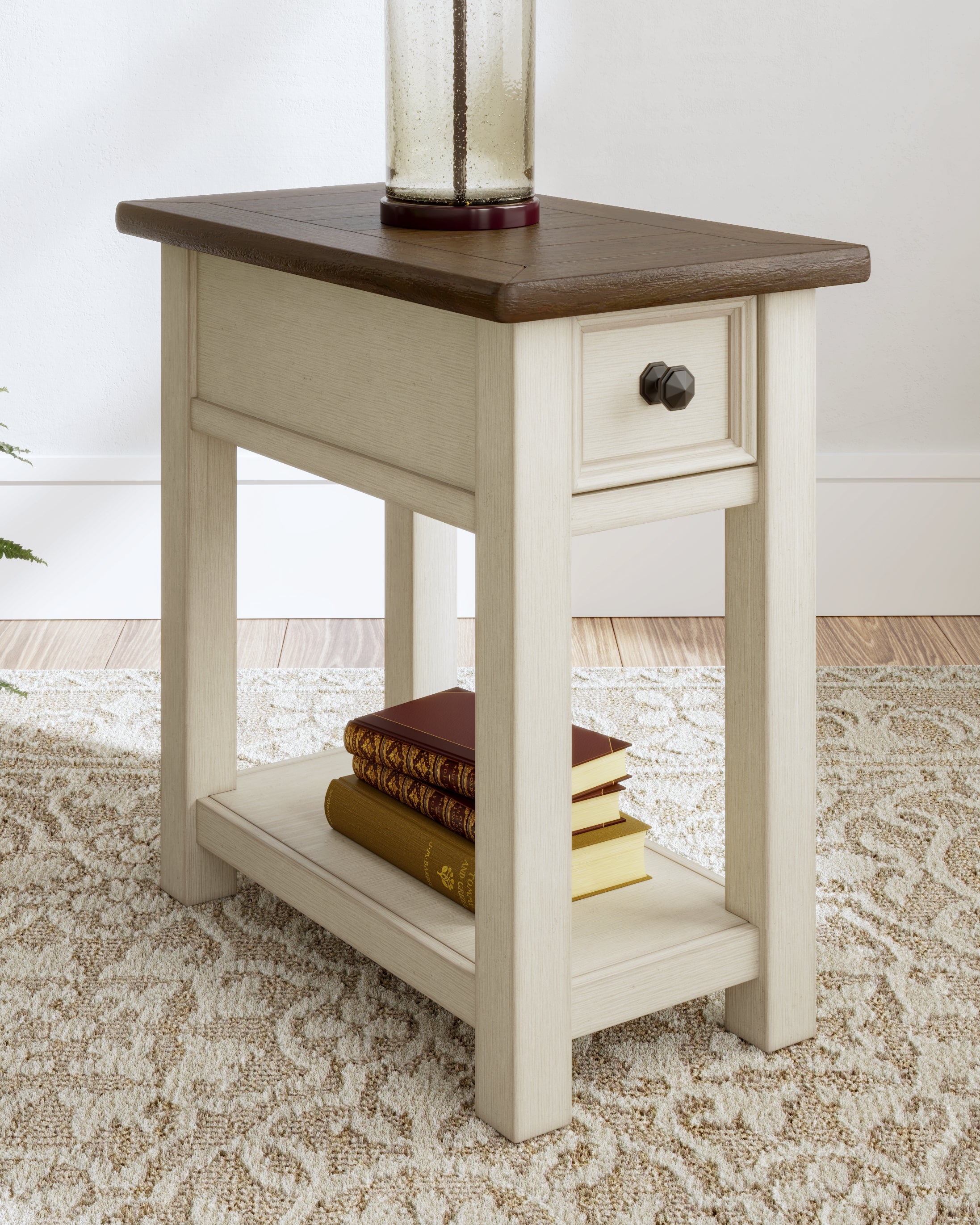 Coral Furniture - Ashley Furniture - Bolanburg Chairside End Table - Chair Side End Table / Two-tone - T637-107