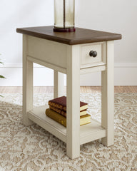 Coral Furniture - Ashley Furniture - Bolanburg Chairside End Table - Chair Side End Table / Two-tone - T637-107