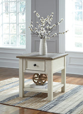 Coral Furniture - Ashley Furniture - Bolanburg End Table - Rectangular End Table / Two-tone - T637-3