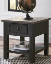 Coral Furniture - Ashley Furniture - Tyler Creek End Table - Rectangular End Table / Grayish Brown/Black - T736-3