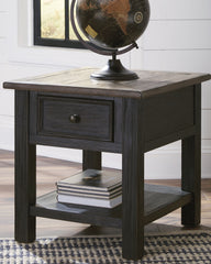 Coral Furniture - Ashley Furniture - Tyler Creek End Table - Rectangular End Table / Grayish Brown/Black - T736-3